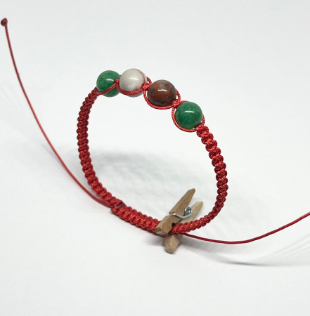 Bratari rosii cu pietre semipretioase - Armonia Elementelor