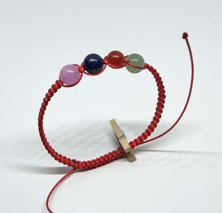 Bratari rosii cu pietre semipretioase - Armonie cosmica