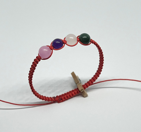 Bratari rosii cu pietre semipretioase - Armonie Feminina