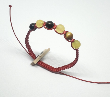 Bratari rosii cu pietre semipretioase - Aurul Pamantului