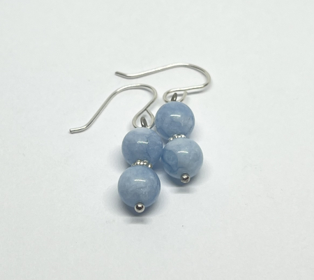 Cercei placati cu argint - Blue Serenity