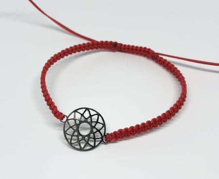 Bratari rosii din otel inoxidabil - Bratara Floare de Lumina