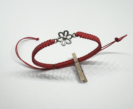 Bratari rosii cu link - Bratara Floare Delicata