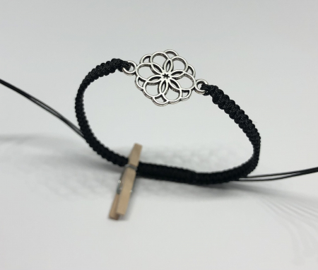 Bratari rosii cu link - Bratara Floare Geometrica