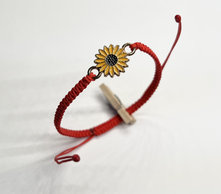 Bratari rosii cu link - Bratara Floarea Soarelui