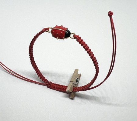 Bratari rosii cu link - Bratara Gandacelul Norocului