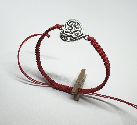 Bratari rosii cu link - Bratara Heart Whisper