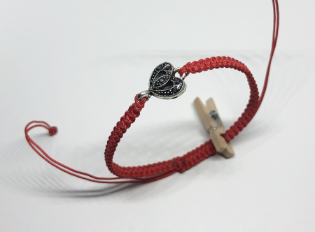 Bratari rosii cu link - Bratara Inima de Poveste