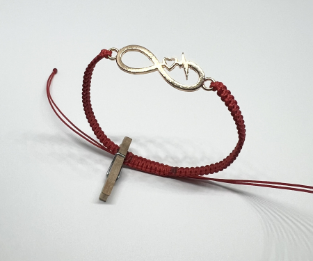 Bratari rosii cu link - Bratara Love & Life