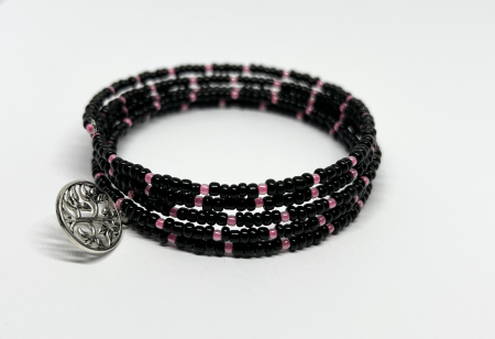 Bratari pe sarma cu memorie - Bratara Noir Rose