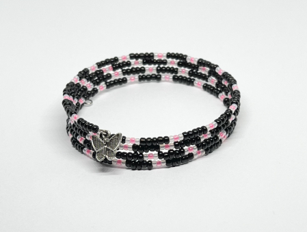 Bratari pe sarma cu memorie - Bratara Noir&Rose