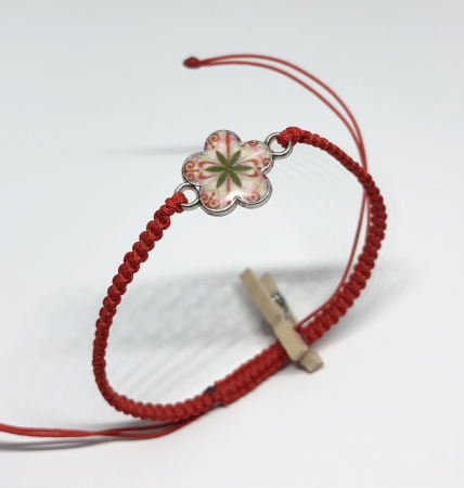 Bratari rosii cu link - Bratara Petale Vesele