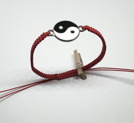 Bratari rosii cu link - Bratara Protecție și Armonie Yin-Yang