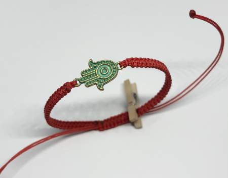 Bratari rosii cu link - Bratara Protectoare Hamsa