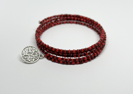 Bratari pe sarma cu memorie - Bratara Rubin Aprins