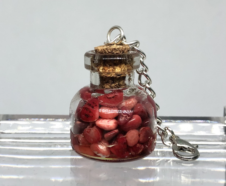 Rasina - Breloc Dragoste cu coral rosu