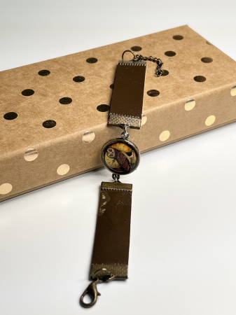 Bratari din piele - Bufnita inteleapta