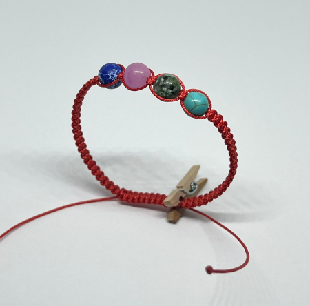 Bratari rosii cu pietre semipretioase - Calatorie Interioara