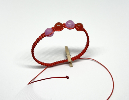 Bratari rosii cu pietre semipretioase - Dragoste si Lumina