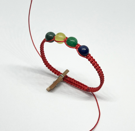 Bratari rosii cu pietre semipretioase - Elementele Naturii