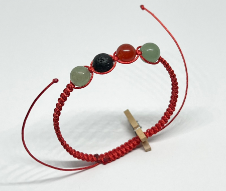 Bratari rosii cu pietre semipretioase - Elementele vietii