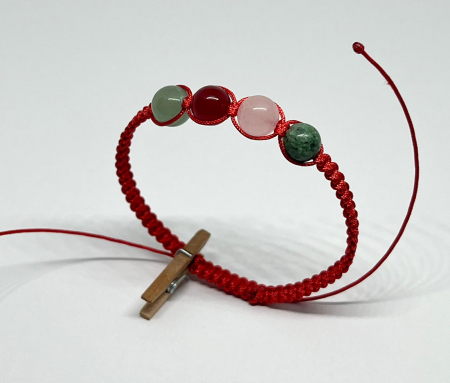 Bratari rosii cu pietre semipretioase - Energie si Blandete