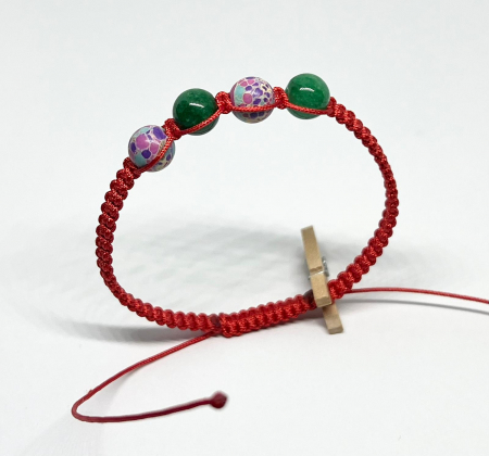 Bratari rosii cu pietre semipretioase - Festival de culori