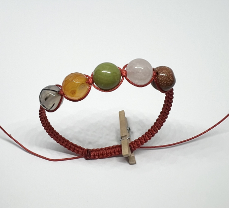 Bratari rosii cu pietre semipretioase - Flacara Vietii