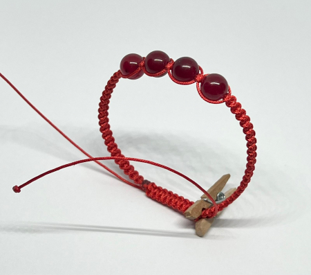 Bratari rosii cu pietre semipretioase - Foc Interior