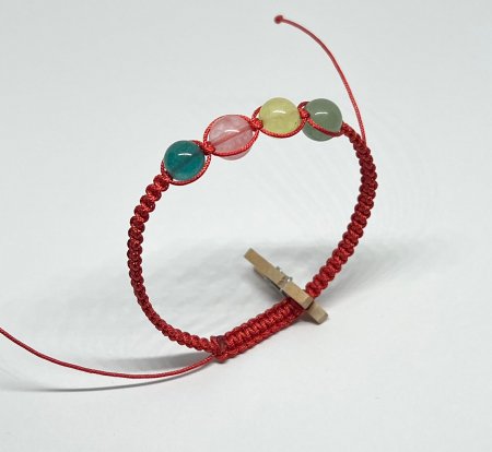 Bratari rosii cu pietre semipretioase - Fructe de vara