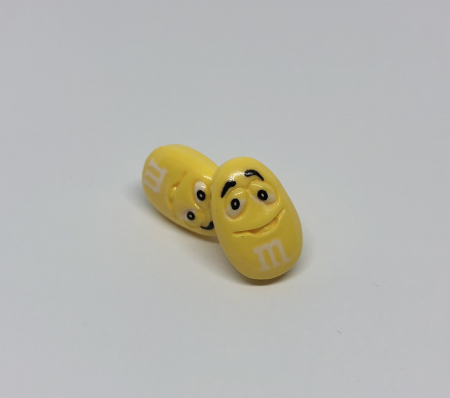 Cercei simpatici - Galben Zambaret