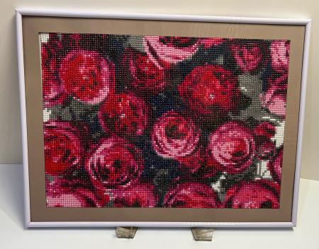 Tablouri Diamond Painting - Gradina cu Trandafiri Rosii