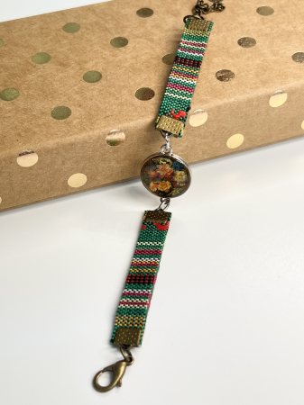 Bratari din material - Gradina de toamna