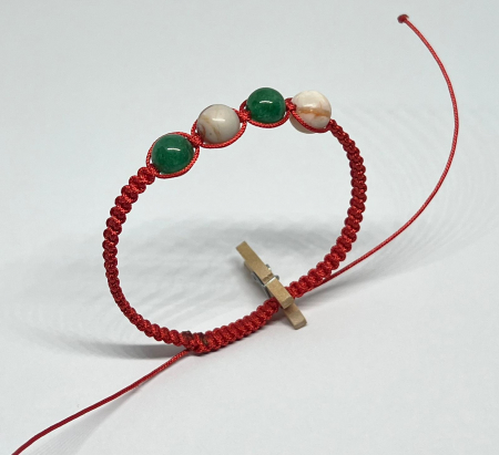 Bratari rosii cu pietre semipretioase - Gratia pamantului