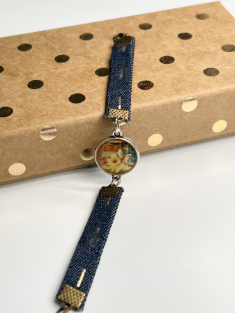 Bratari din material - Liniste de primavara