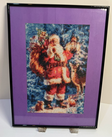 Tablouri Diamond Painting - Mos Craciun si Prietenii Padurii