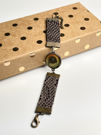 Bratari din piele - Ochi de pamant