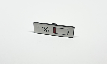 Pin metalic Baterie 1% [1]