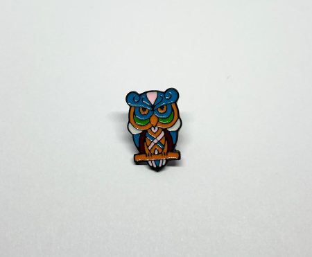 Pin metalic Bufniță colorată [1]