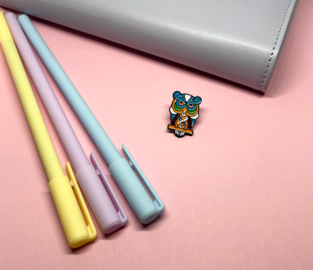 Pin-uri metalice - Pin metalic Bufniță colorată