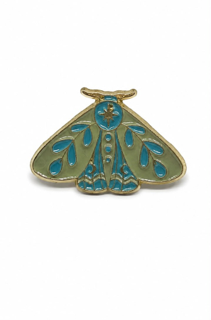 Pin metalic „Molia Albastră” [1]