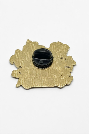Pin metalic „Panda cu Flori” [2]
