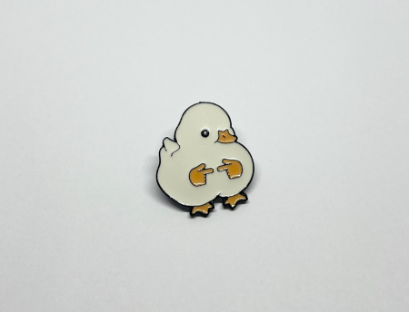 Pin metalic Rățușcă Shy [1]