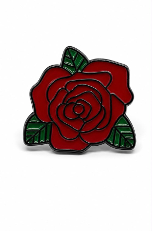Pin metalic „Trandafir Roșu” [1]