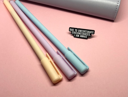 Funny & Mesaje - Pin metalic „Unfortunately Awake”