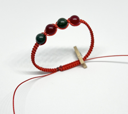 Bratari rosii cu pietre semipretioase - Putere si Echilibru