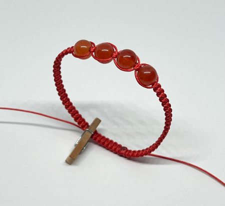 Bratari rosii cu pietre semipretioase - Puterea Focului