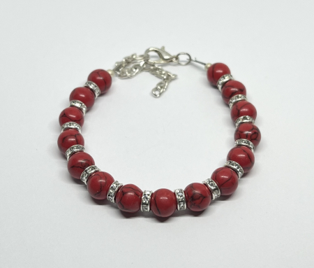 Bratari cu pietre semipretioase - Red Passion
