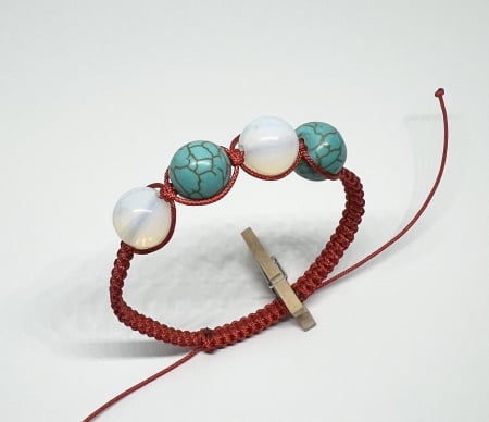 Bratari rosii cu pietre semipretioase - Reflectii Lunare