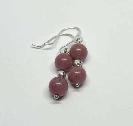 Cercei placati cu argint - Rose Harmony